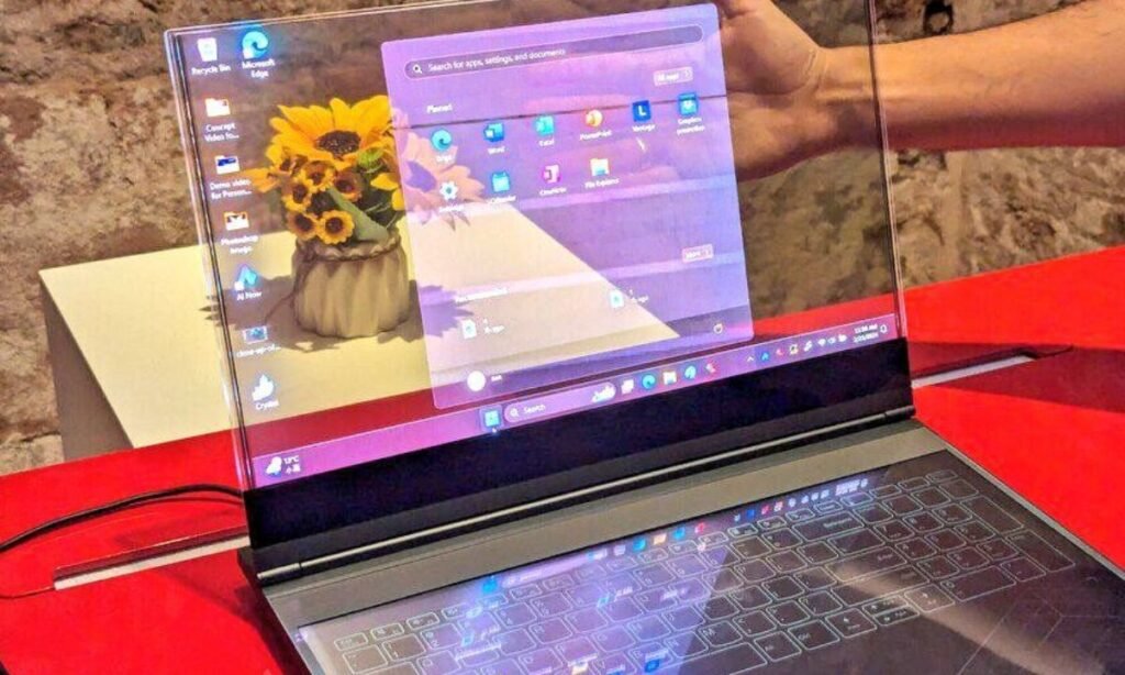 lenovo thinkbook transparent laptop